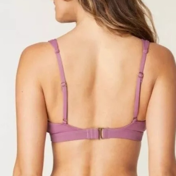 Andie Swim The Tahiti Bikini Top in Cactus Flower Purple Size Large NWT! - Picture 2 of 6